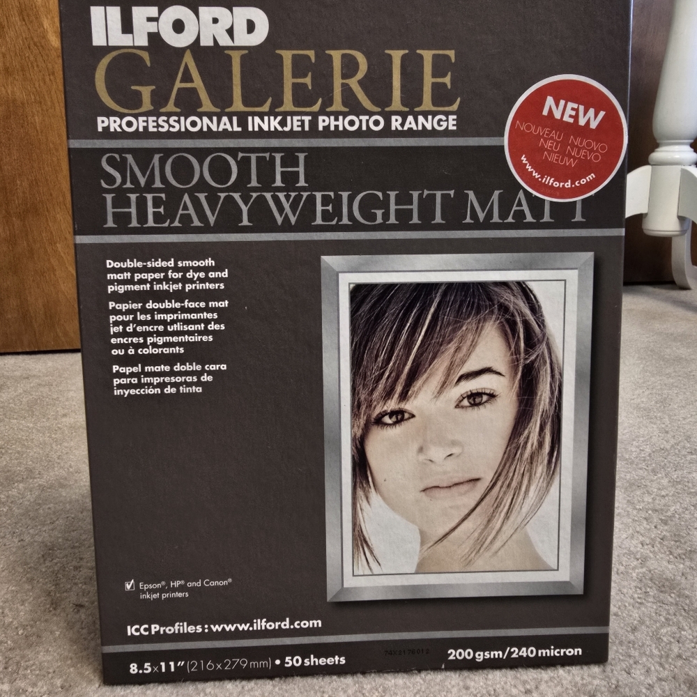 Ilford Galerie Smooth Heavyweight Matte paper
